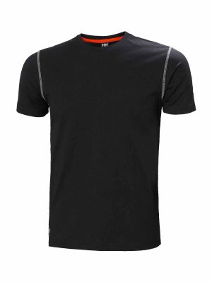 79024 Oxford Werk T-Shirt Zwart - Helly Hansen - voor