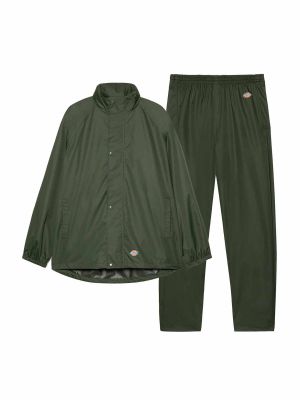 AWT Waterproof Work Suit Dark Green - Dickies - front