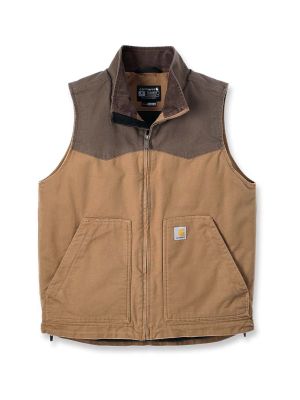 Carhartt Bodywarmer Montana Canvas Isolerend 106433 Brown Coffee B84 71workx voor