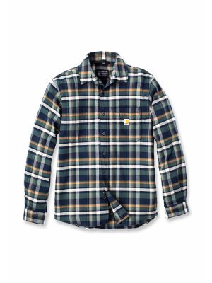 Carhartt Overhemd Stretch Flanel Ruit 106352 Navy I26 71workx voor