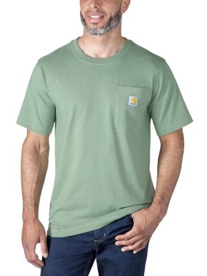 Carhartt Pocket T-shirt Korte Mouw 103296 - Loden Frost