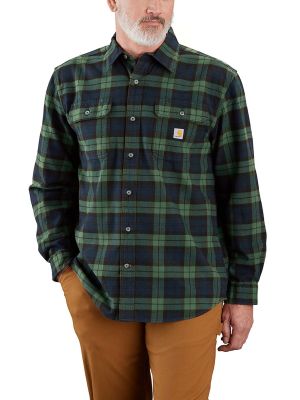 Carhartt Stevig Overhemd Flanel Ruit 106356 - Frosted Balsam