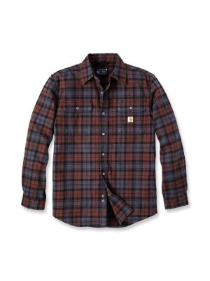 Carhartt Stevig Overhemd Flanel Ruit 106356 Mocha B80 71workx voor