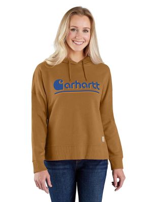 Carhartt Werk Hoodie Logo Graphic Dames 106918 - Bruin