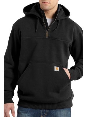 Carhartt Werk Hoodie Rain Defender 1/4 Rits 100617 - Black