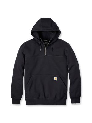 Carhartt Werk Hoodie Rain Defender 1/4 Rits 100617 Black 001 71workx voor