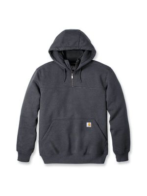 Carhartt Werk Hoodie Rain Defender 1/4 Rits 100617 Carbon Heather 026 71workx voor