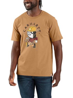 Carhartt Werk T-shirt Carpenter Graphic Print 106534 - Bruin