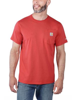 Carhartt Werk T-shirt Force Fast Dry 104616 - Rood R84