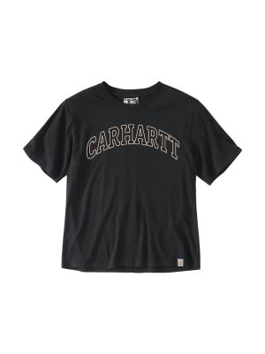Carhartt Werk T-shirt Graphic 106186 Dames 71workx Black N04 voor