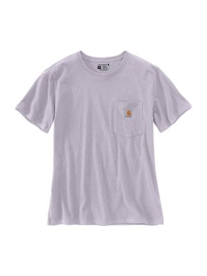 Carhartt Werk T-shirt Pocket Dames 103067 71workx Lilac Haze V62 voor