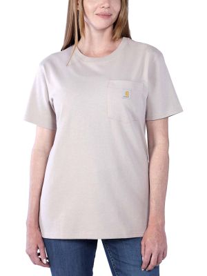 Carhartt Werk T-shirt Pocket Dames 103067 - Mink