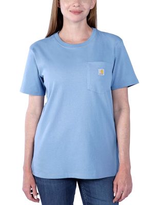 Carhartt Werk T-shirt Pocket Dames 103067 - Skystone