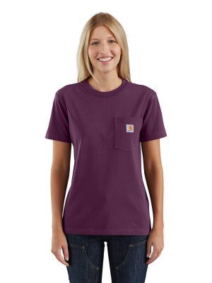 Carhartt Werk T-shirt Pocket Dames 103067 - Eggplant