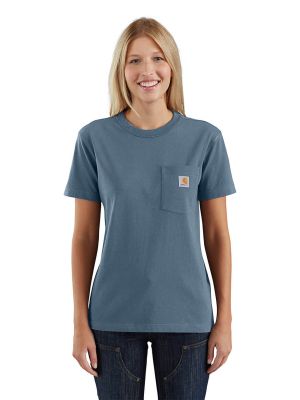 Carhartt Werk T-shirt Pocket Dames 103067 - Thundercloud