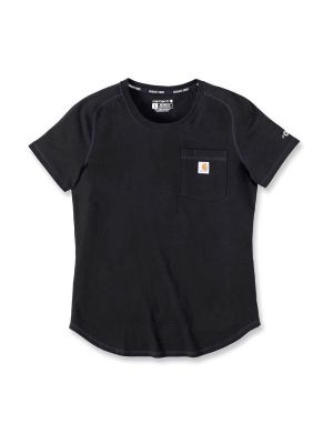 Carhartt Werk T-shirt Pocket Force Dames 105415 Black N04 71workx voor