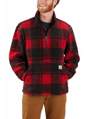 Carhartt Werkjack Pullover Fleece Sherpa 106443 - Rood