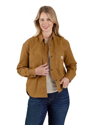 Carhartt Overhemd Canvas Rugged Flex Dames 106621 - Bruin