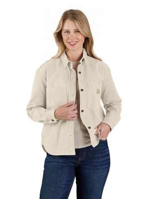 Carhartt Overhemd Canvas Rugged Flex Dames 106621 - OAT Milk