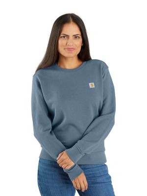 Carhartt Werktrui Crewneck French Terry Dames 106179 - Blauw