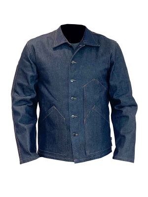 Plus® Andrea Raw Denim Jacket with Button Closure