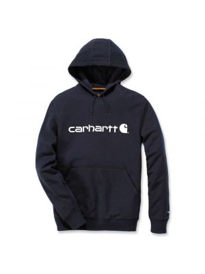 Carhartt 103873 Delmont Graphic Hooded Sweatshirt - Navy Heather