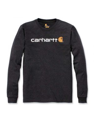 Carhartt 104107 l/s Signature Graphic T-Shirt - Carbon Heather