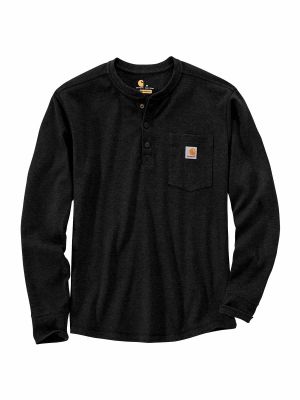 Carhartt 104429 Thermal Henley Pocket T-Shirt Long Sleeve