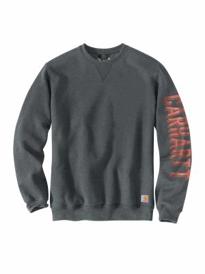 Carhartt 104904 Fleece Crewneck Graphic Sleeve Sweatshirt