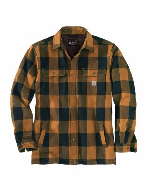 Carhartt 104911 Hubbard Sherpa Lined Plaid Shirt jack