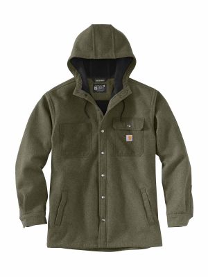105022 Werkjas Overhemd Fleece Wind- en Waterafstotend - Basil Heather G73 - Carhartt - voor