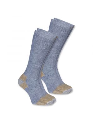 Carhartt A555 Steel Toe Work Boot Sock (2-pack) - Grey