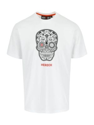 Skullo Werk T-Shirt Met Geprint Logo Wit - Herock - voor