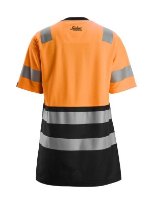 Snickers High-Vis Werk T-shirt Klasse 1 Dames 2573 - Oranje
