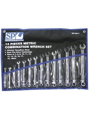 SP Tools SP10014 Ringsteeksleutelset 14-delig metrisch