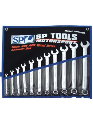 SP Tools SP10661 Ringsteeksleutelset 11-delig Sae Quad Drive