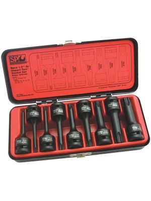 SP Tools SP20380 Slagmoerdoppenset 1/2” Torx 9-delig