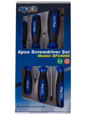 SP Tools SP34006 Schroevendraaierset 6-delig Phillips/ Zaagsnede