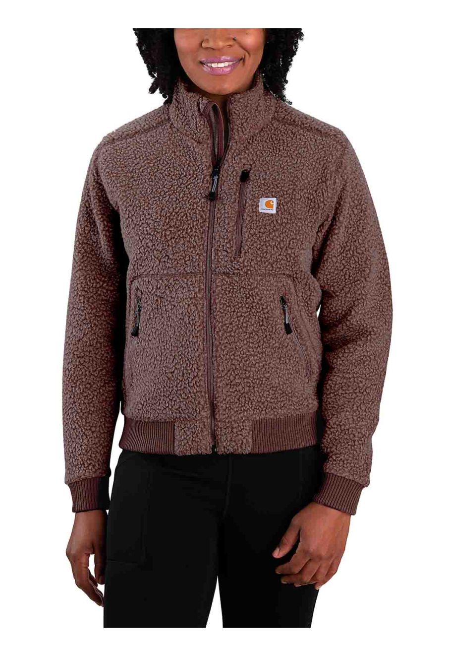 103913 Dames Werkjas Sherpa Fleece Carhartt Nutmeg Heather B26