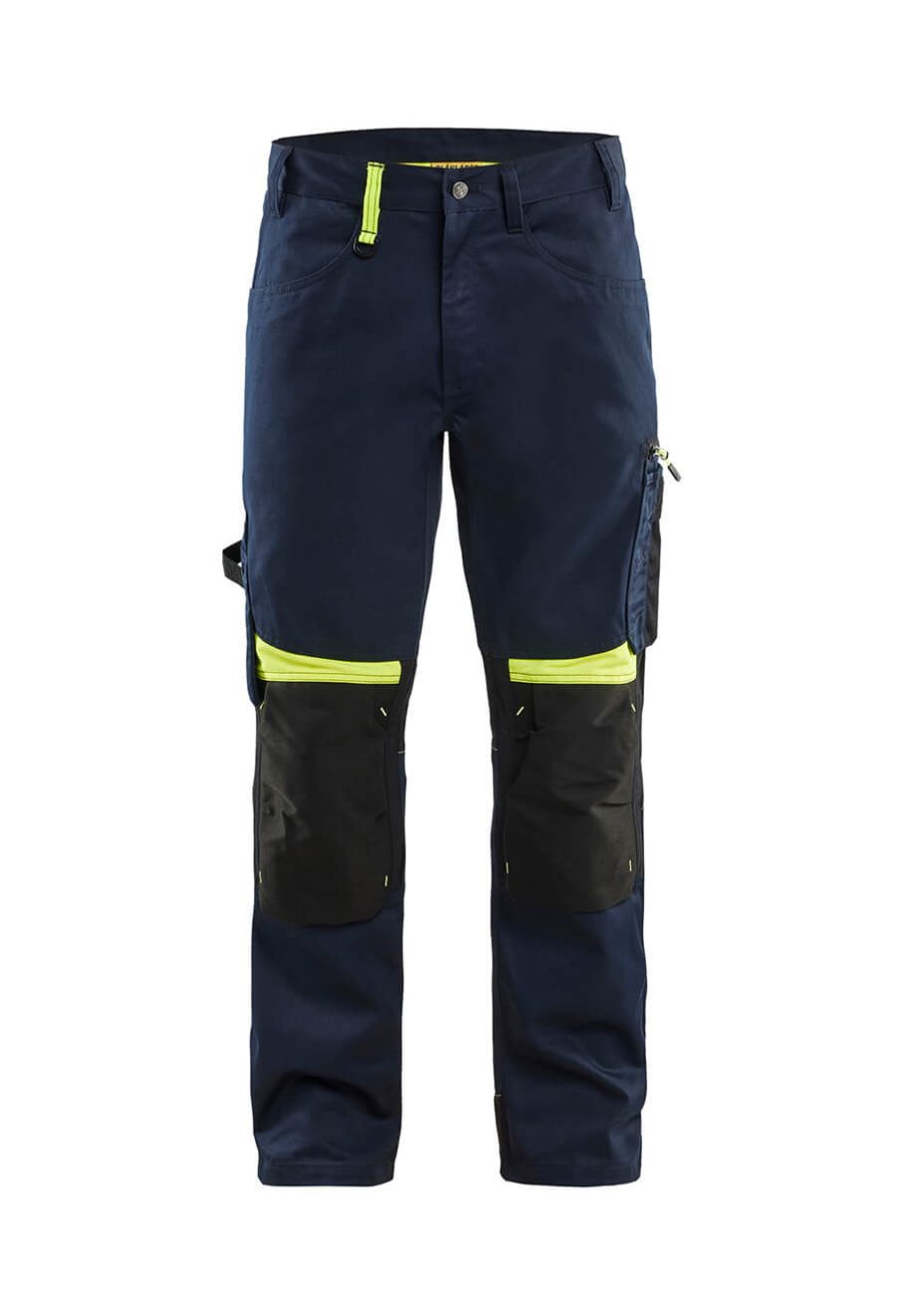 Blåkläder Werkbroek Zonder Spijkerzakken 1556 - Blauw Geel main product photo