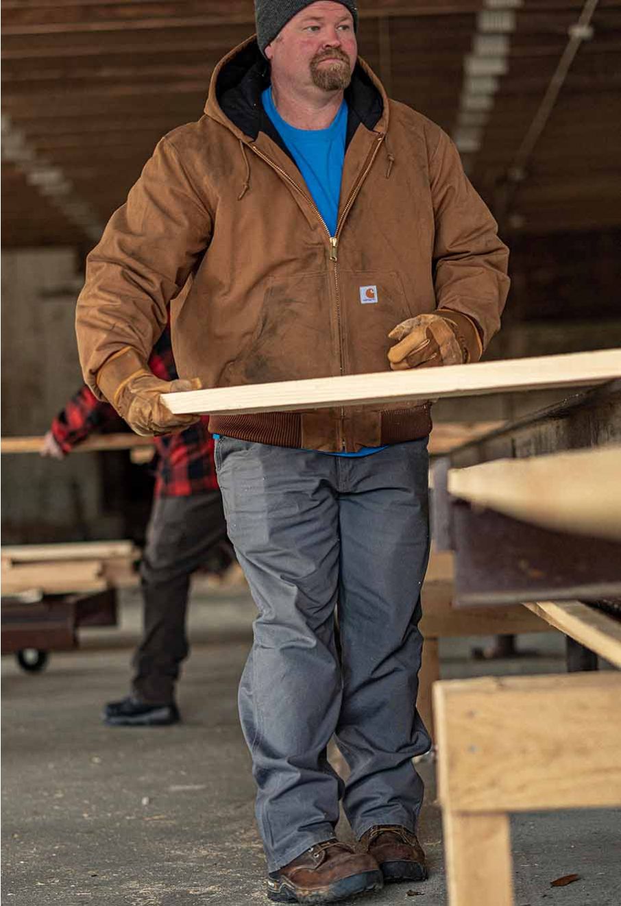 Carhartt Werkjas Duck Active Capuchon 104050 Bruin - 71workx