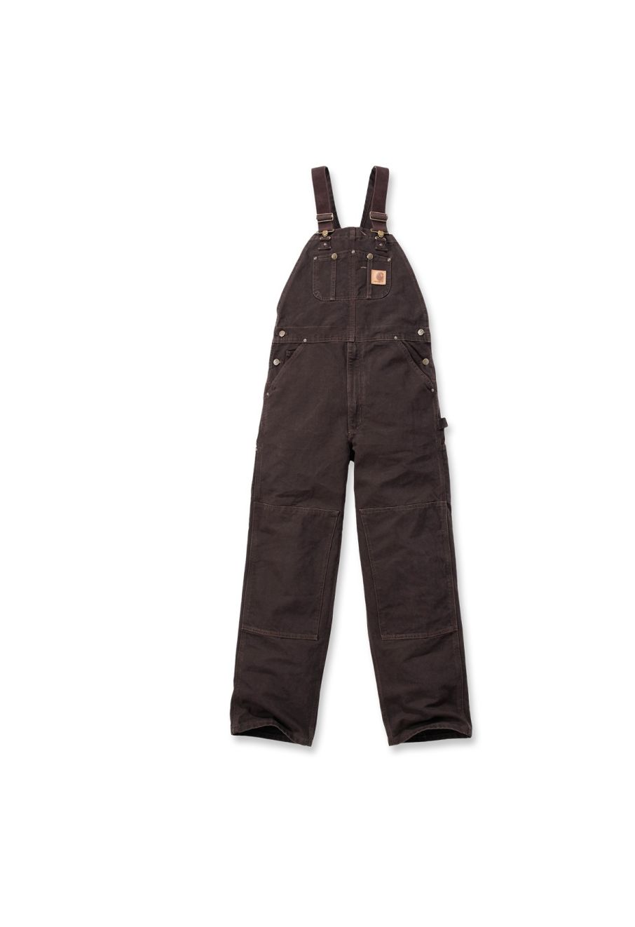 Carhartt R06 Sandstone Bib Overall - Dark Brown main product photo