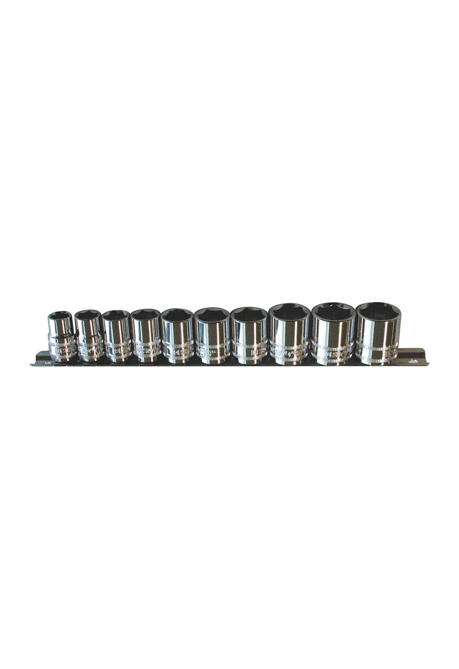 SP Tools SP20232 Doppen Op Rail 3/8” 6-Kant 10-delig metrisch main product photo