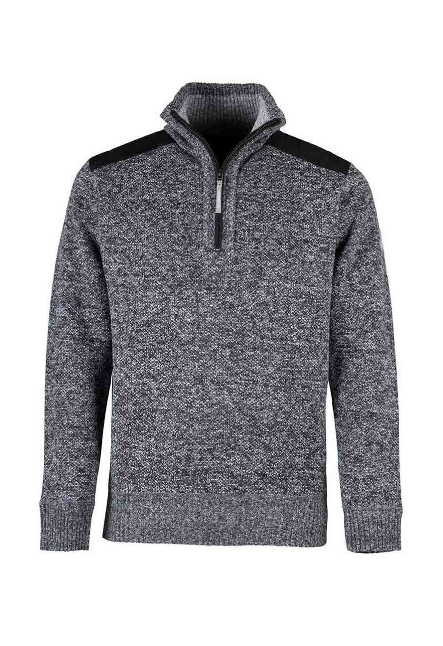 Storvik Liam Werktrui Pullover Teddy Fijn Gebreid - Grijs main product photo