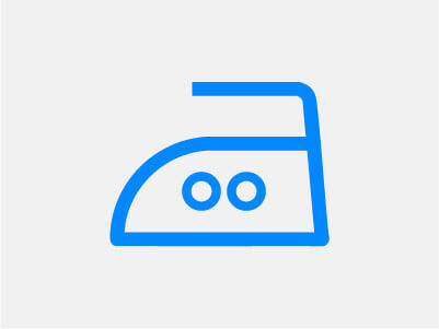 20250805 Blog 71workx Do's and don't bij onderhoud werkkleding icoon bij matige hitte strijken