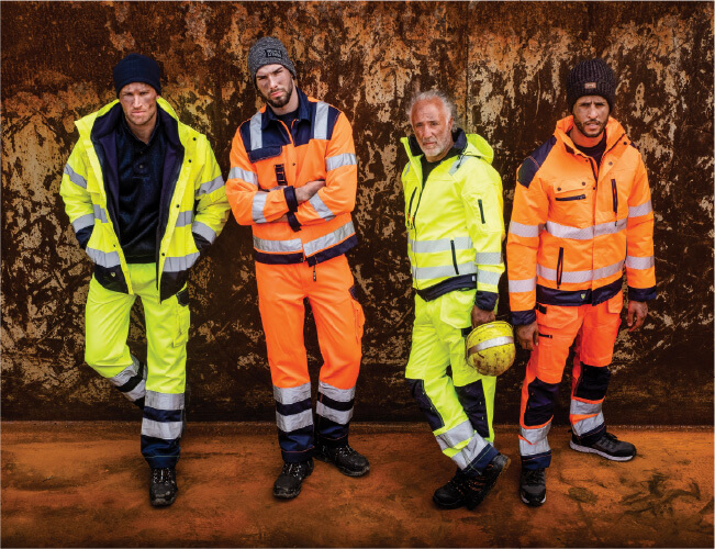 2025 71workx Herock beste high vis kleding oranje geel modellen voorkant