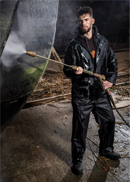 2025 71workx Herock beste regenkleding model voorkant