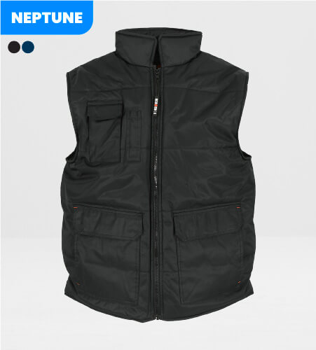 2025 Bestseller Herock Bodywarmer Neptune Zwart voorkant 71workx