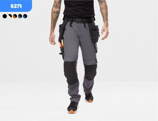6271 Snickers full stretch werkbroek model voor