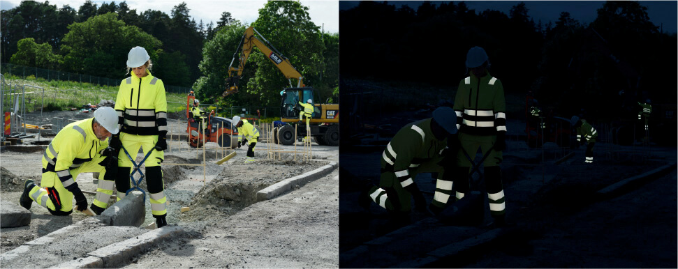 Reflecterende werkkleding houdt je veilig